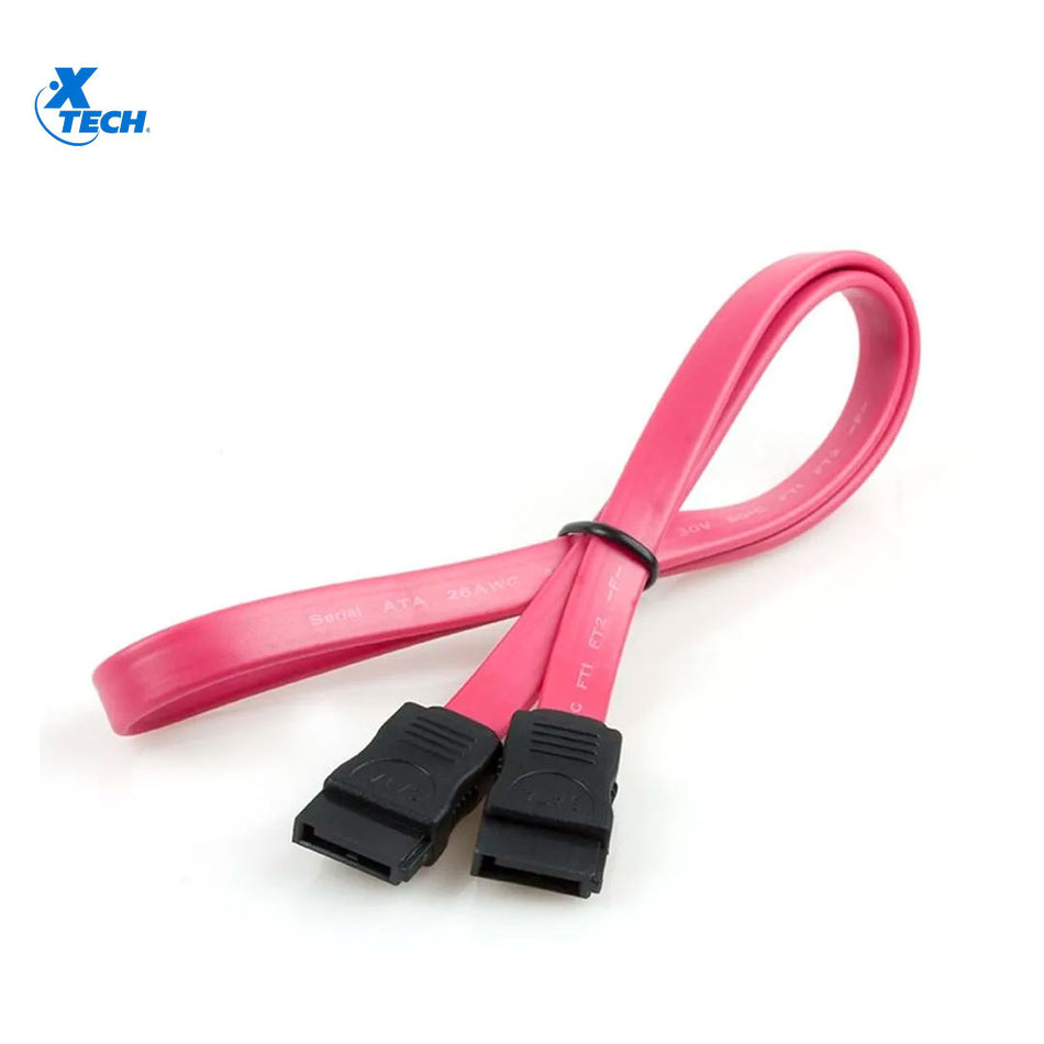 Xtech XTC-309 Cable Sata Serial 0.5 Metros Rojo