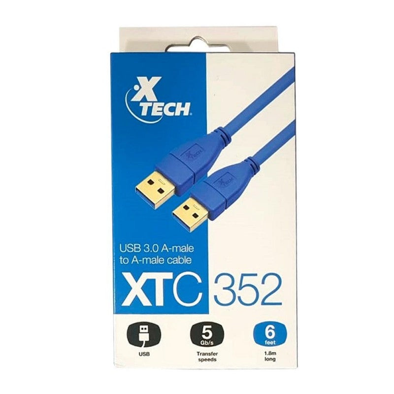 Xtech XTC-352 Cable USB 3.0 A macho a macho