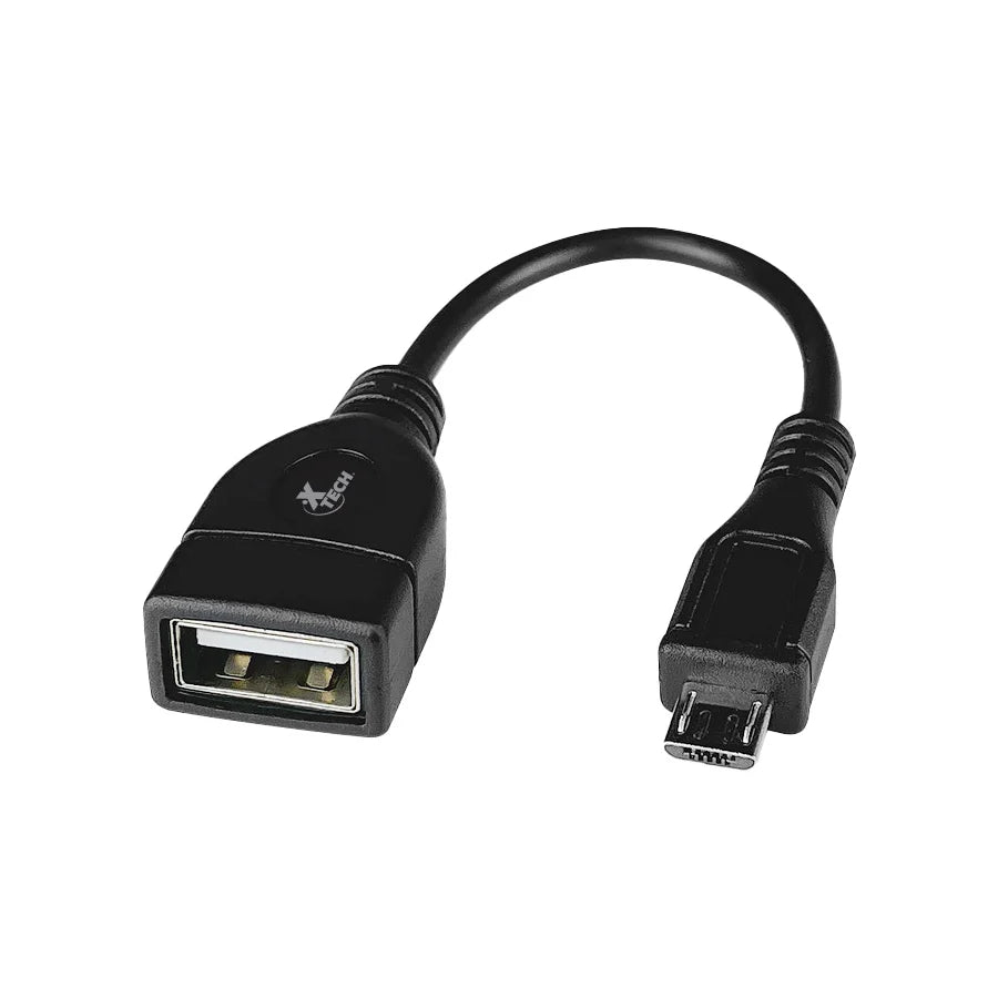 XTECH XTC-368 ADAPTADOR ANFITRIÓN MICRO-USB MACHO A USB-A HEMBRA