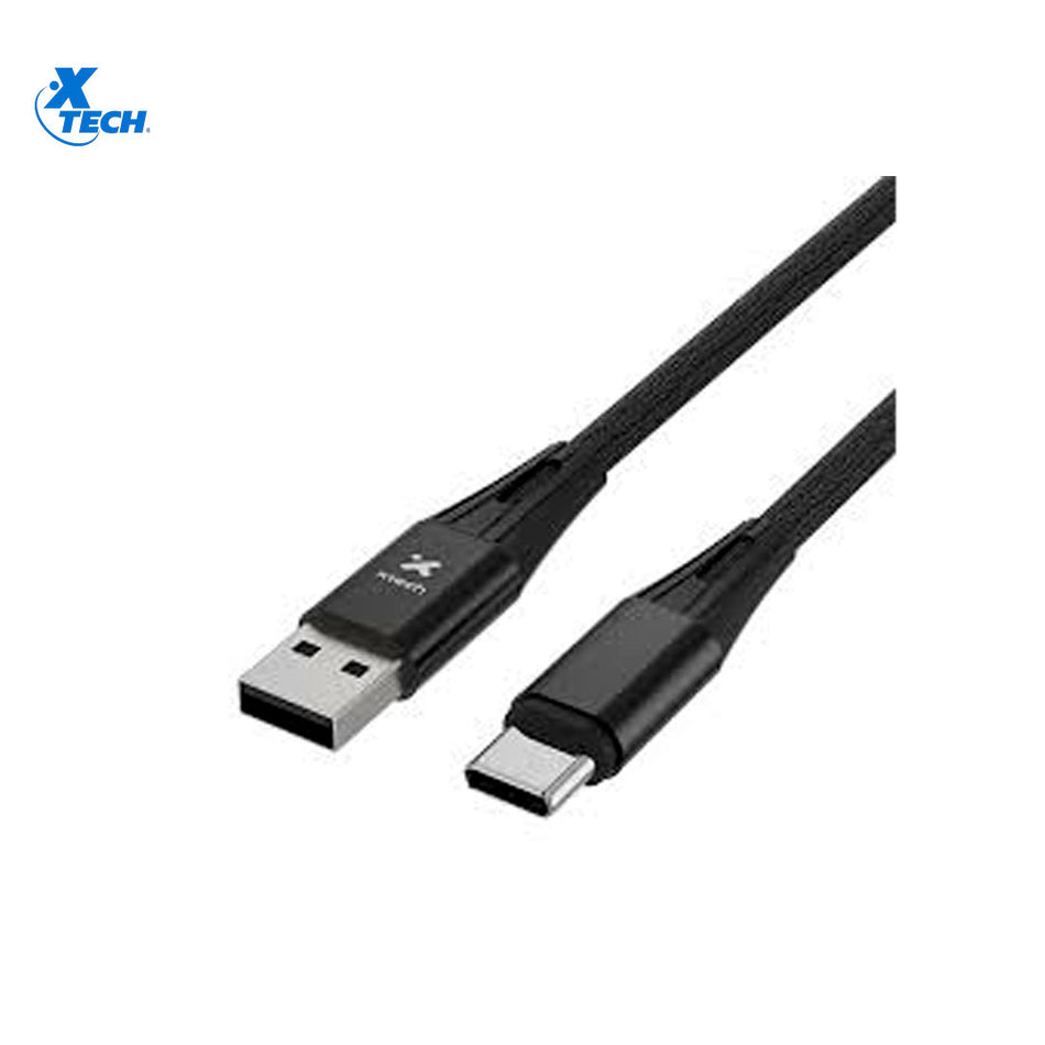 XTECH XTC-512 Cable trenzado USB-C® macho a USB-A macho 2.0