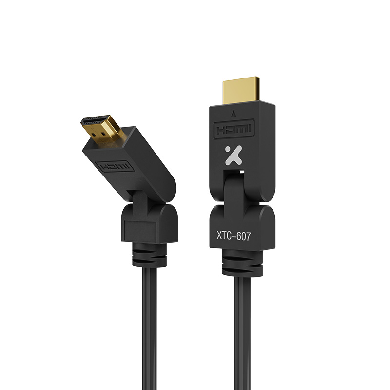 Xtech XTC-607 Cable HDMI® macho a macho con conectores giratorios