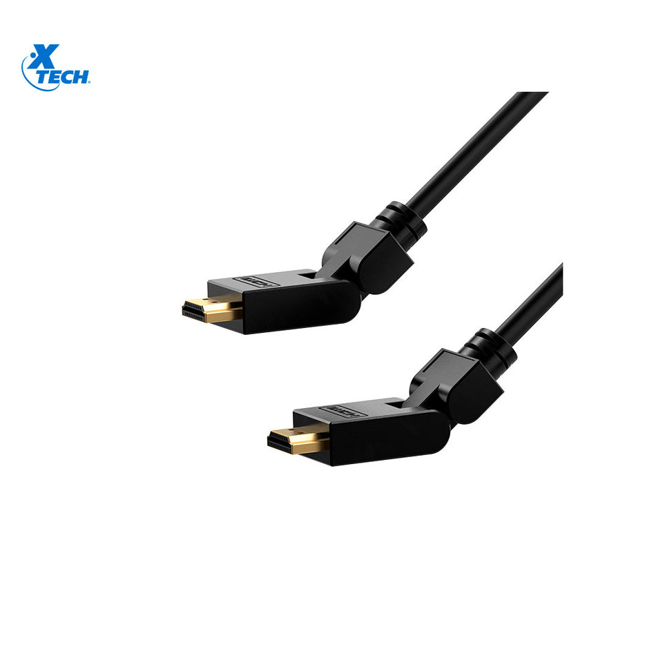 Xtech XTC-607 Cable HDMI® macho a macho con conectores giratorios