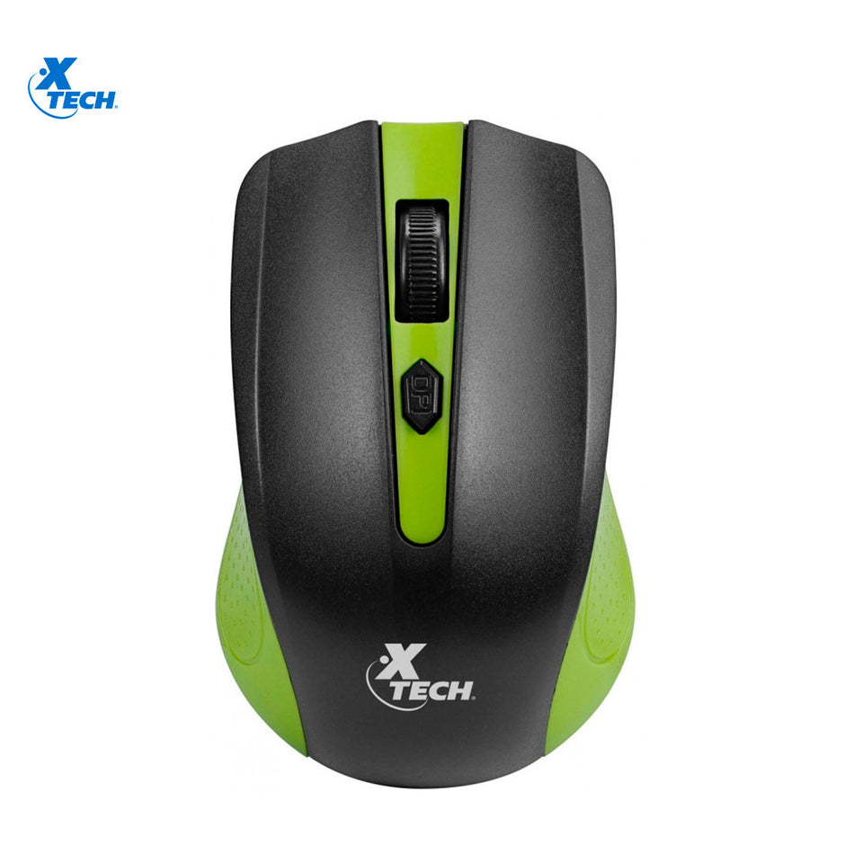 Xtech XTM-310GN Galos Mouse Óptico Inalámbrico De 4 Botones Verde