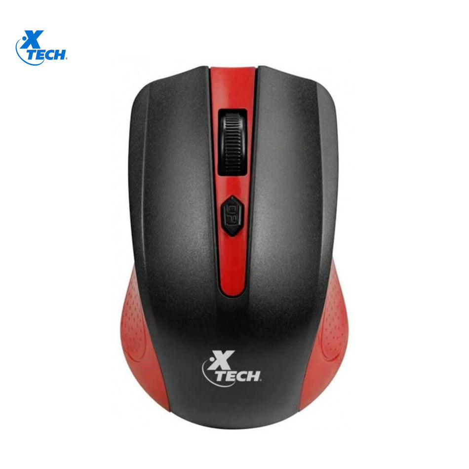 Xtech Xtm-310rd Galos Mouse Óptico Inalámbrico De 4 Botones Rojo