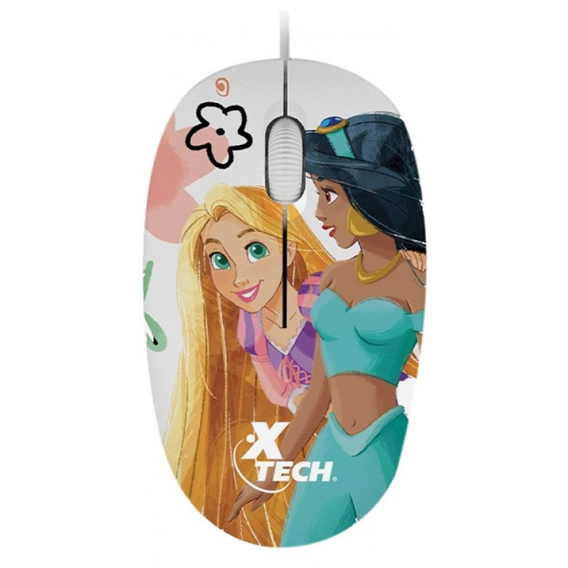 Xtech XTM-D406PS Mouse con cable Edición Disney Princesa