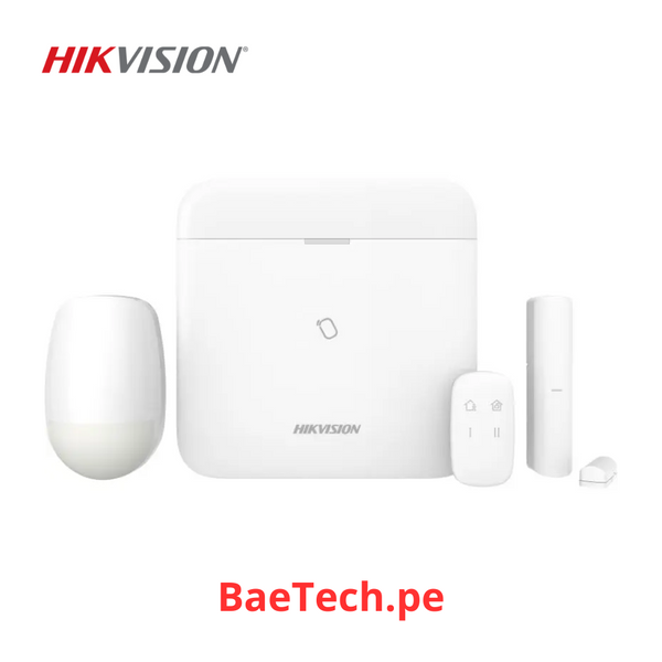 Kit de alarma inalambrica HIKVISION DS-PWA96-KIT-WB - 3G-4G 96 ZONAS. INCLUYE PANEL PIR MAGN Y PULSADOR