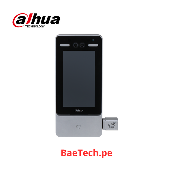 Dahua ASI7213YO-V3-T0 Terminal biométrico Dahua de control de accesos con identificación por reconocimiento facial, tarjeta IC