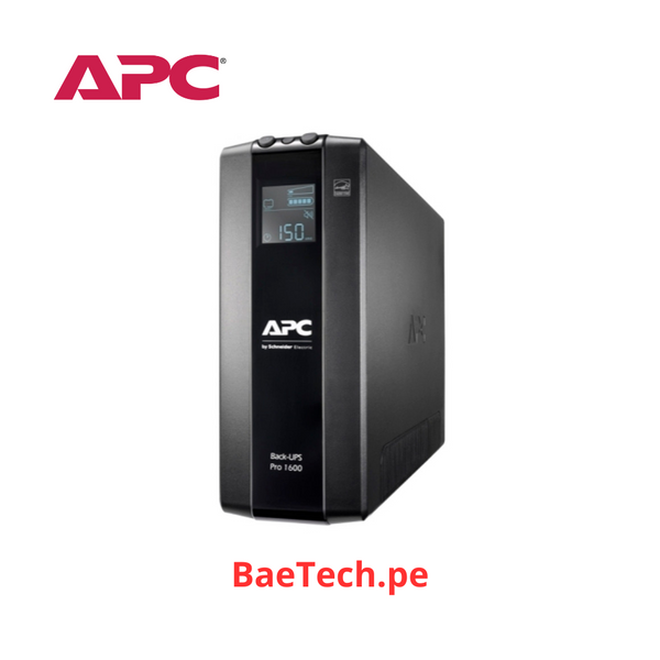 APC BR1600MI - APC UPS BACK PRO DE 1600VA/960W, 8 TOMAS DE SALIDA, AVR, INTERFAZ LCD.