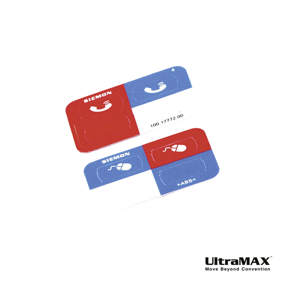 SIEMON Z-ICON-06B Icono ID UltraMax color azul para identificación de Jacks. (Pk x 100)