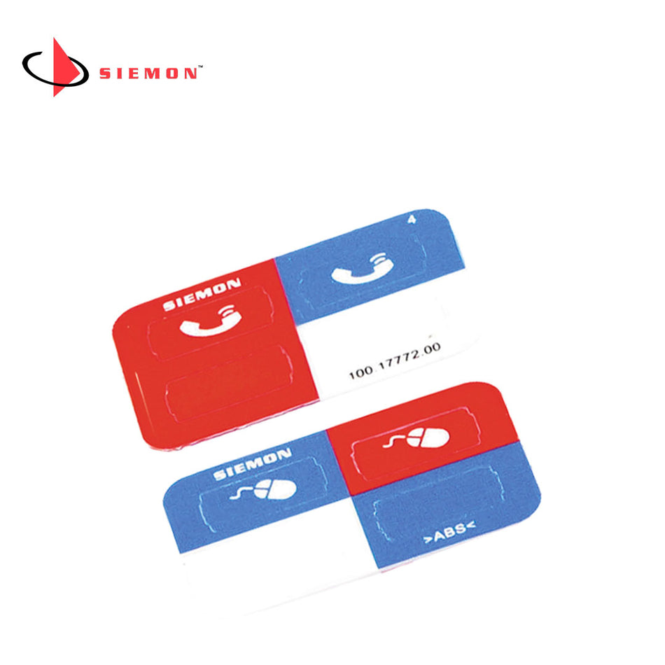 SIEMON Z-ICON-06B Icono ID UltraMax color azul para identificación de Jacks. (Pk x 100)