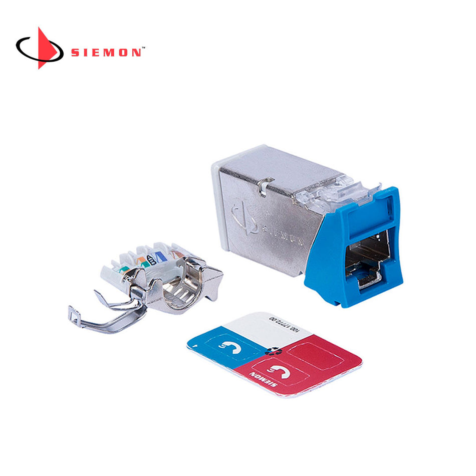 SIEMON Z6A-S06B Conector Jack CAT6A Plano/Angular