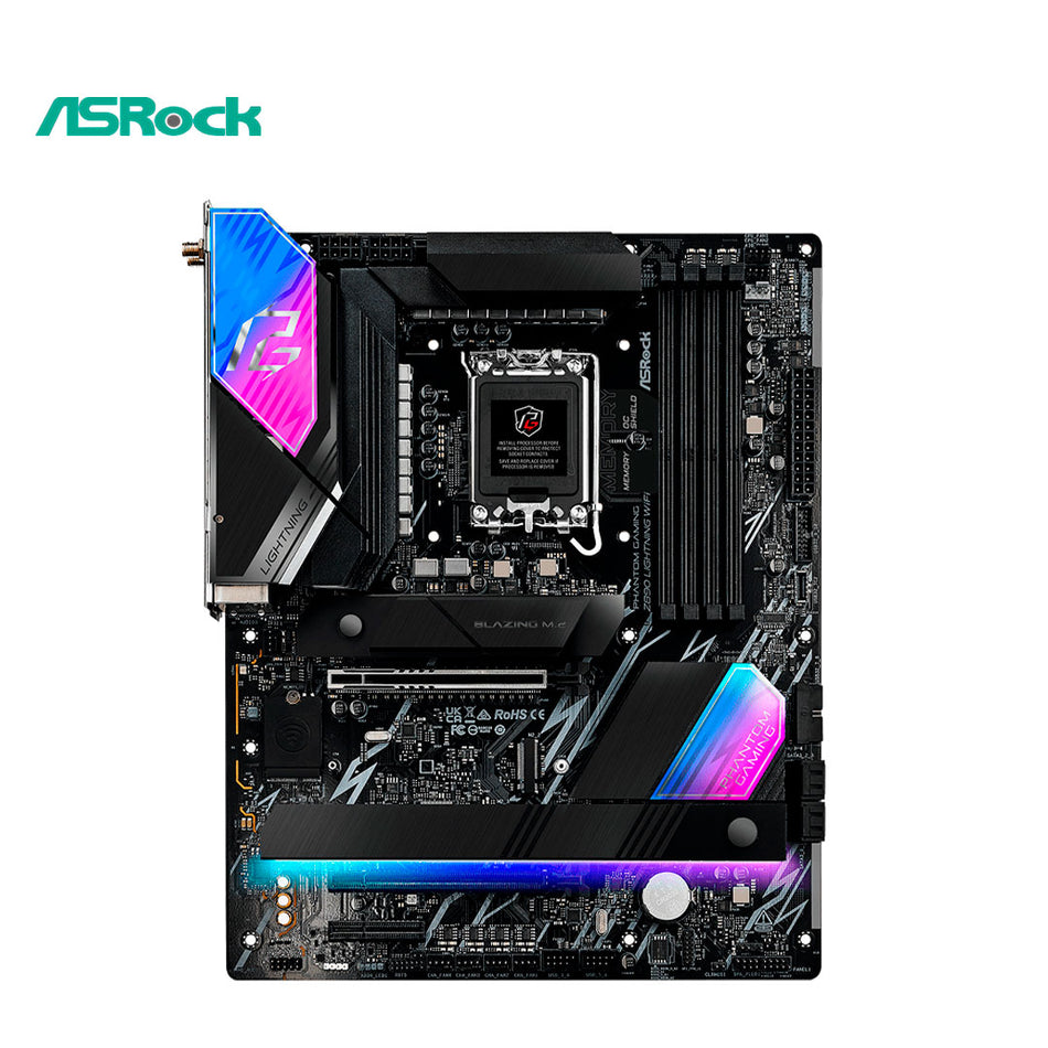 Placa base ASROCK Z890 Lightning WiFi, chipset Intel Z890, LGA 1851, HDMI, ATX