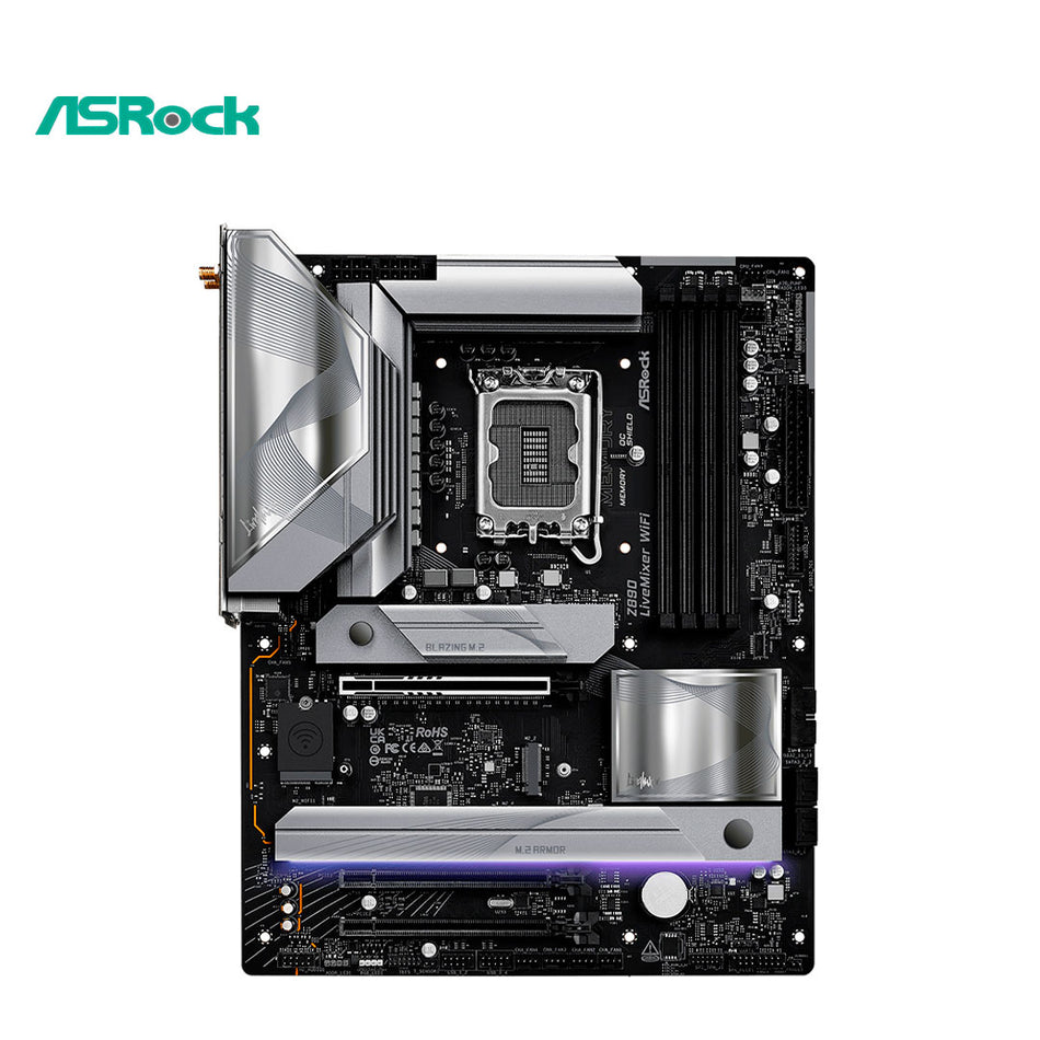 Placa base ASROCK Z890 LiveMixer WiFi, chipset Intel Z890, LGA 1851, HDMI, ATX