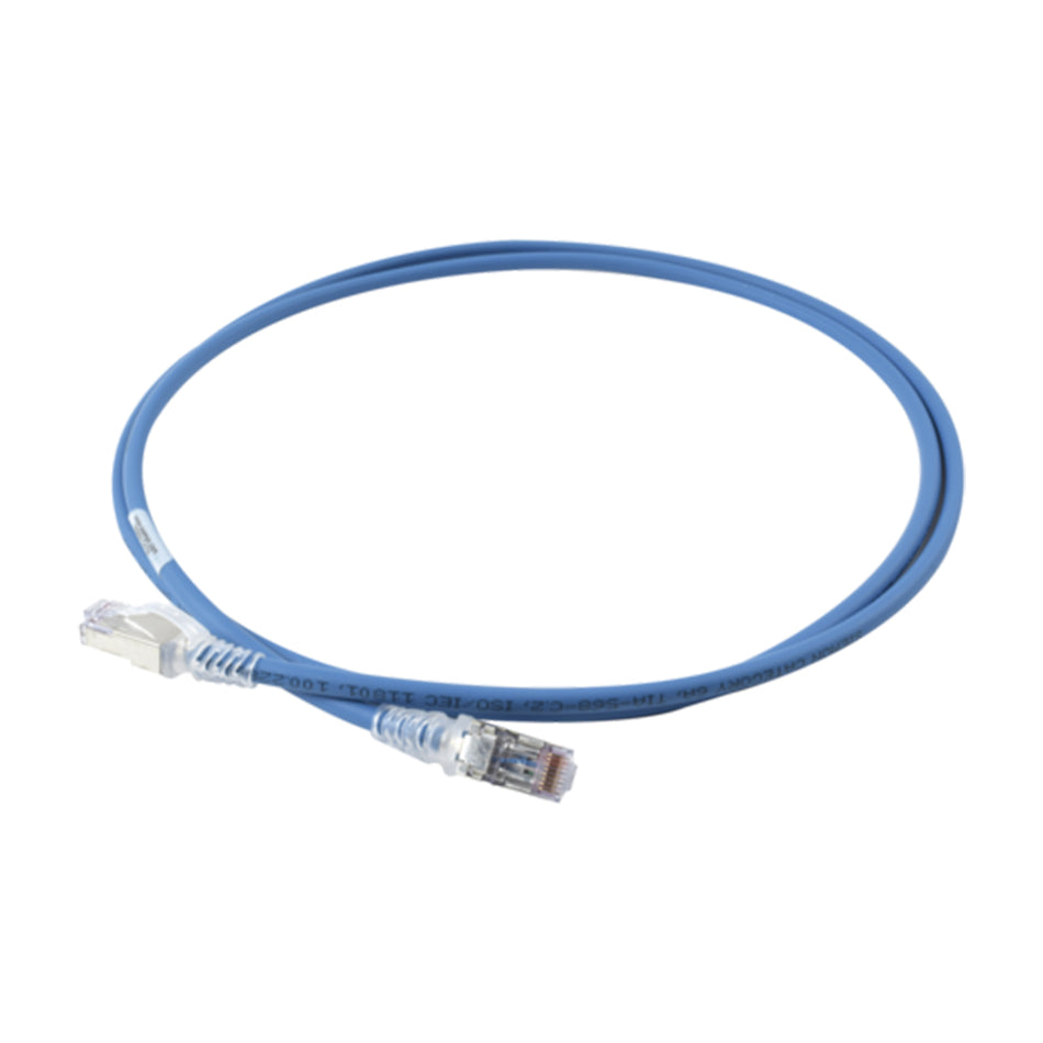 SIEMON ZM6A-S03-06B, Patch Cord, S-FTP 1M Z-MAX, Color Azul