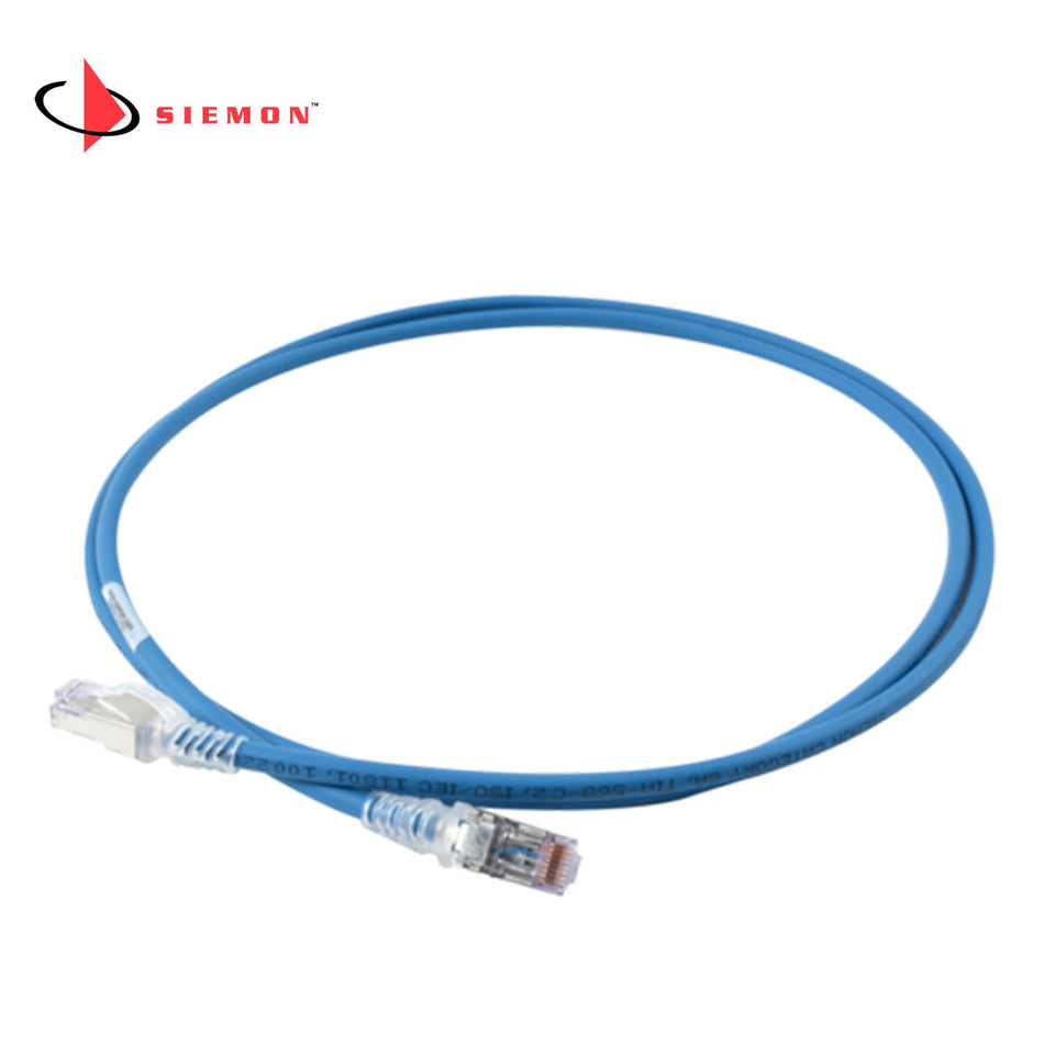 SIEMON ZM6A-S03-06B, Patch Cord, S-FTP 1M Z-MAX, Color Azul