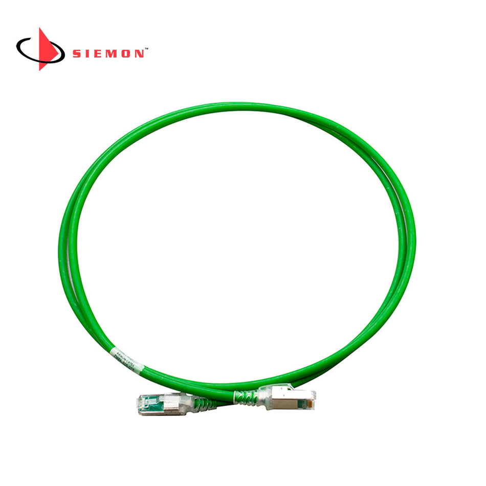 SIEMON ZM6A-S05-07B Patch Cord, S-FTP 1.5M Z-MAX, CAT6A LSZH 1,5 m verde