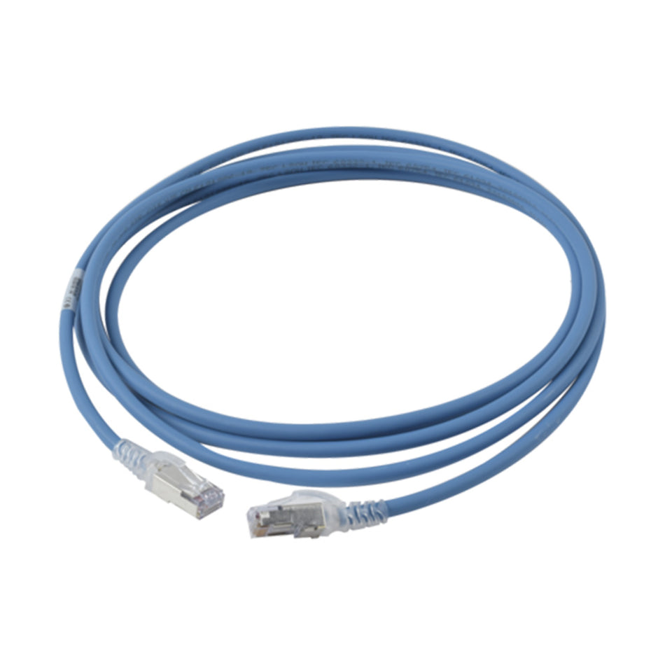 SIEMON ZM6A-S10-06B, Patch Cord, S-FTP RJ45, 4Pares Cat6A LSZH 3m azul