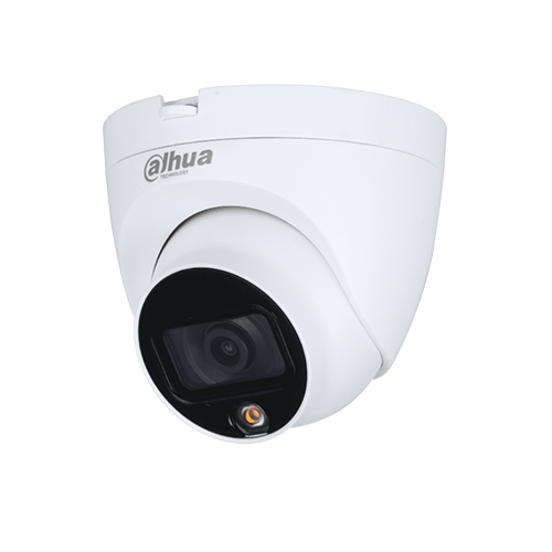 DAHUA DH-HAC-HDW1209TLQN-A-LED Camara de vigilancia 2MP 0280B domo HDCVI FULL HD 2.8mm microfono incorporado FULL COLOR LED 25mts plastico
