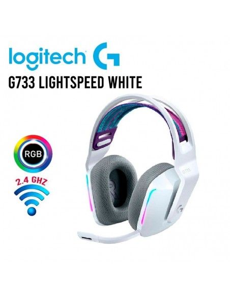 AUDIFONO C/MICROF. LOGITECH G733 VELOCIDAD DE LA LUZ BLANCO (981-000882)