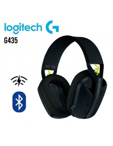AUDIFONO C/MICROF. LOGITECH G435 LIGHTSPEED / BLUETOOTH NEGRO (981-001049)