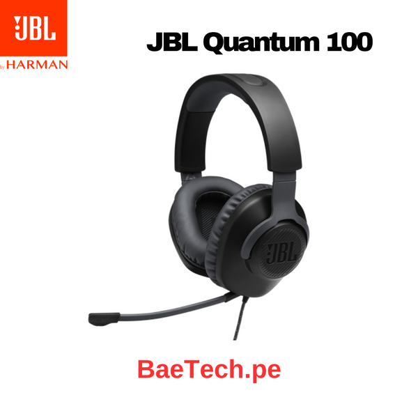 Auriculares JBL Quantum 100 Wired Gamer Micro 3.5mm - JBLQUANTUM100BLKAM