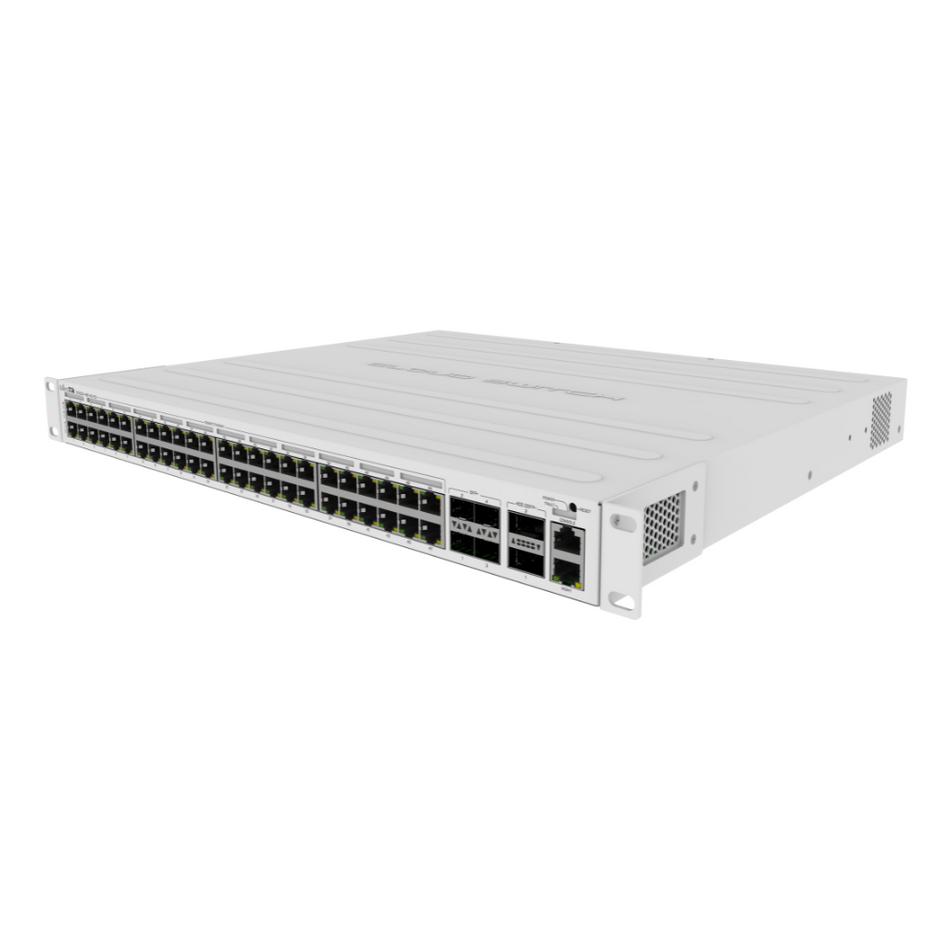 MIKROTIK CRS354-48P-4S+2Q+RM - CLOUD ROUTER SWITCH 48 PUERTOS POE 802.3AF/AT GIGABIT, 4 PUERTOS SFP+ 10G, 2 PUERTOS QSFP+ 40G, MONTAJE EN RACK