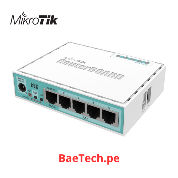 MIKROTIK RB750Gr3 - RouterBoard, 5 Puertos Gigabit Ethernet, 1 Puerto USB y versión 3