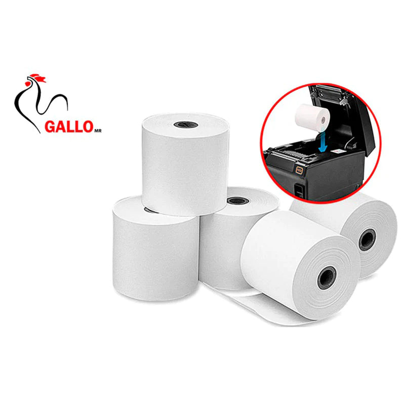 GALLO 205000055868 - PAPEL CONTOMETRO TERMICO GALLO 80MM X 90M 45G - CAJA (20 UNIDADES)