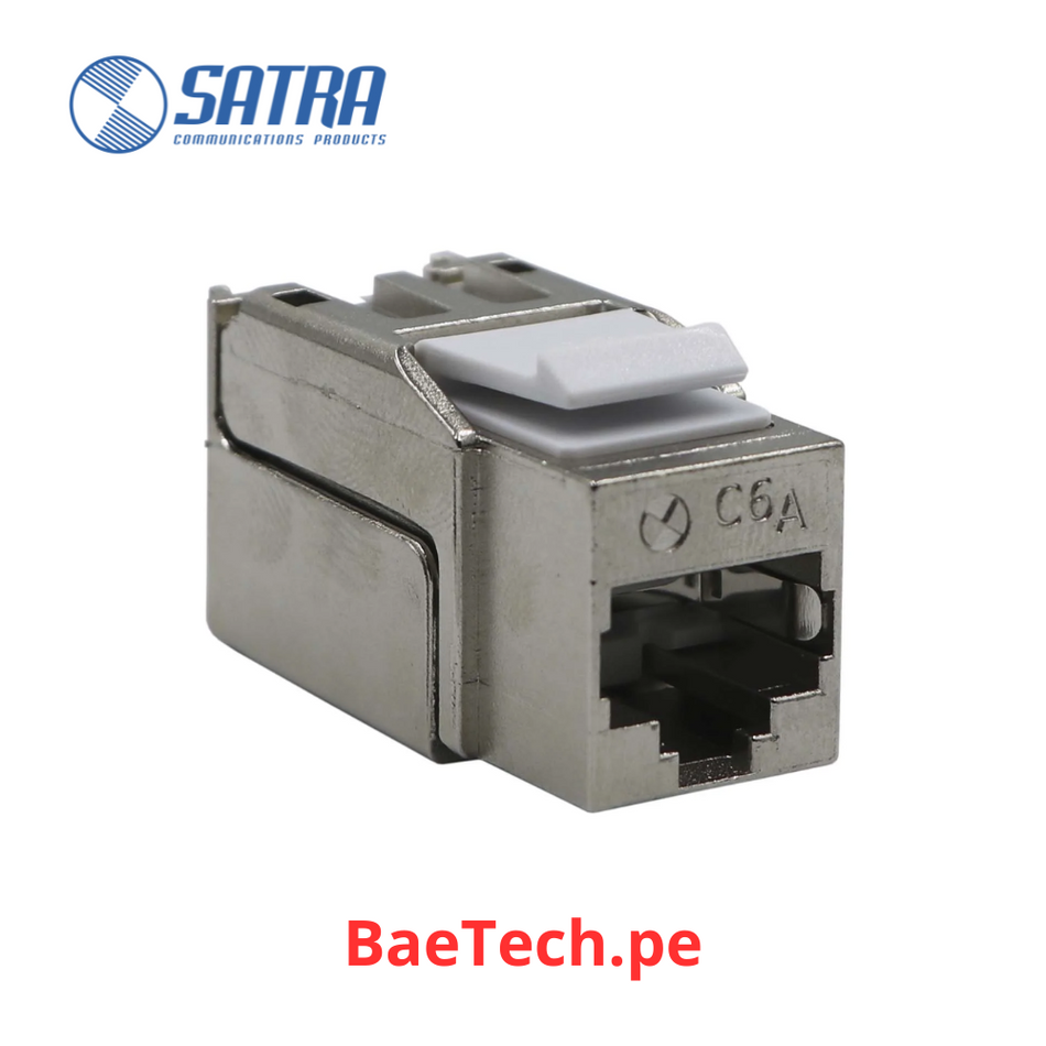 Jack rj45 Categoría 6A SATRA 0103010099 Conector hembra blindado