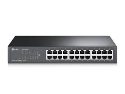 Switch de 24 puertos 10/100Mbps TP-LINK SF1024D montaje en rack 13" auto MAC y MDI/MDIX