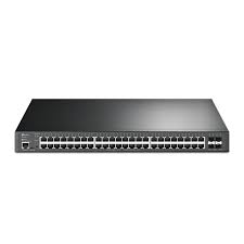 Switch administrable JetStream de 48 puertos gigabit y 4 puertos 10GE SFP+ L2+ con 48 puertos PoE+ TP LINK TL-SG3452XP 500W L2 y L2+