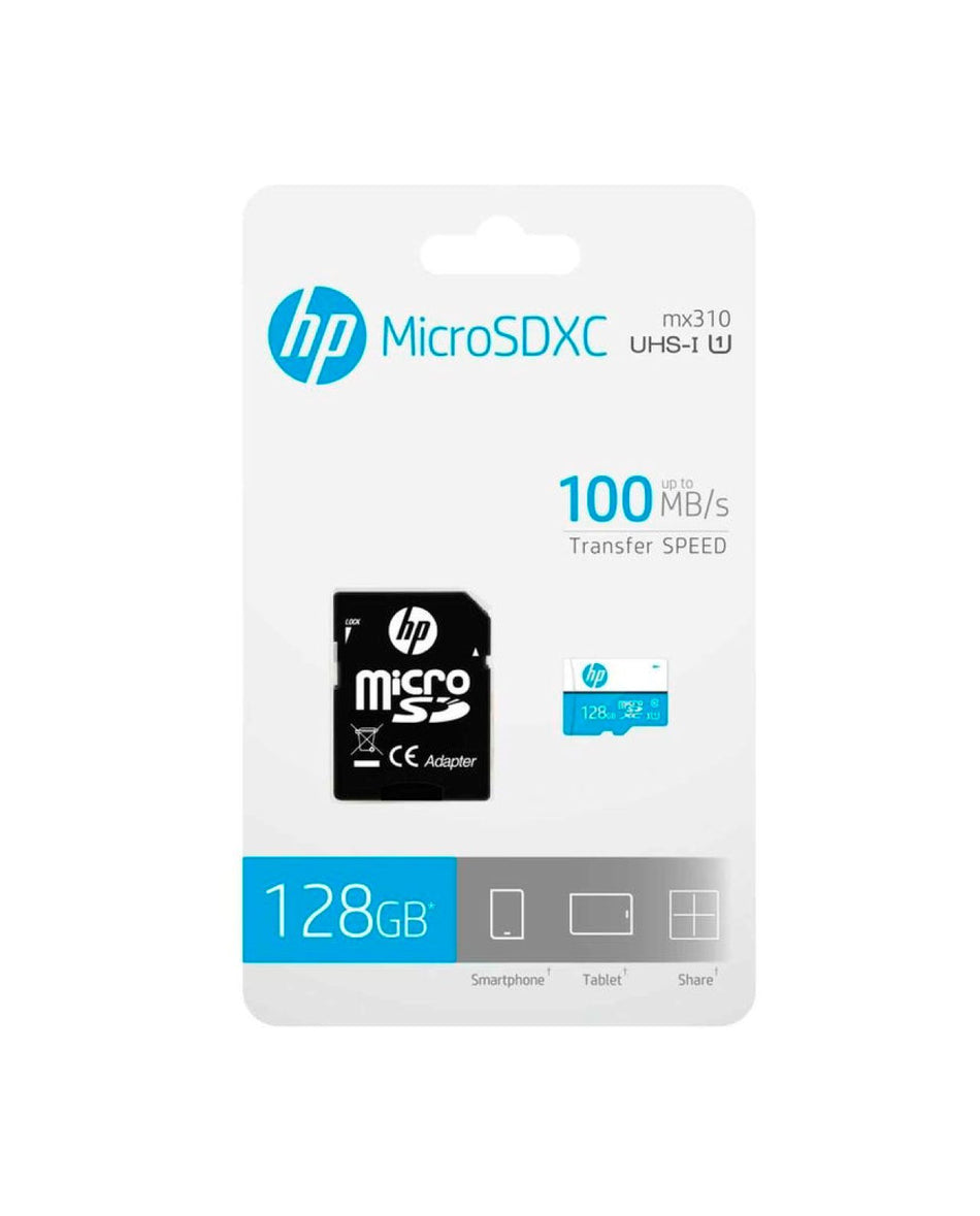 MEMORIA HP MICRO SDHC MI210 U1 128GB CLASS 10 WHITE/BLUE (HFUD128-1U1BA)