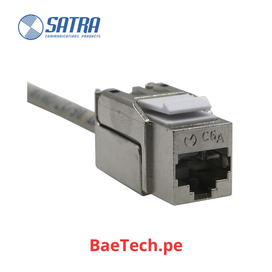 CONECTOR JACK CAT6A BLINDADO MODULAR SATRA