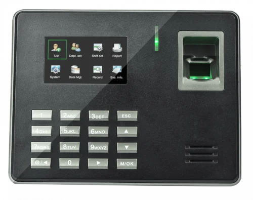 Reloj Biométrico para control de asistencia por huella, ZKTECO LX16 reportes en Excel 500 Usuarios, 50000 eventos, USB