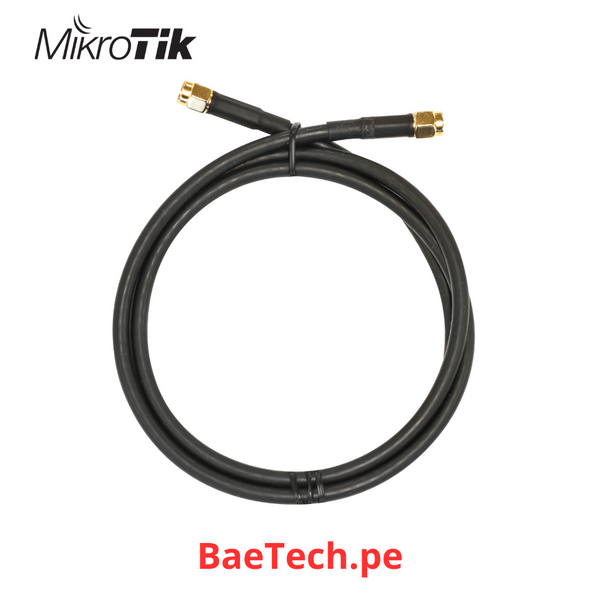 MIKROTIK SMASMA - Accesorios LTE - SMA-MACHO to SMA-MACHO cable (1m) (SOLO PARA USO CON MTAO-LTE-5D-SQ)