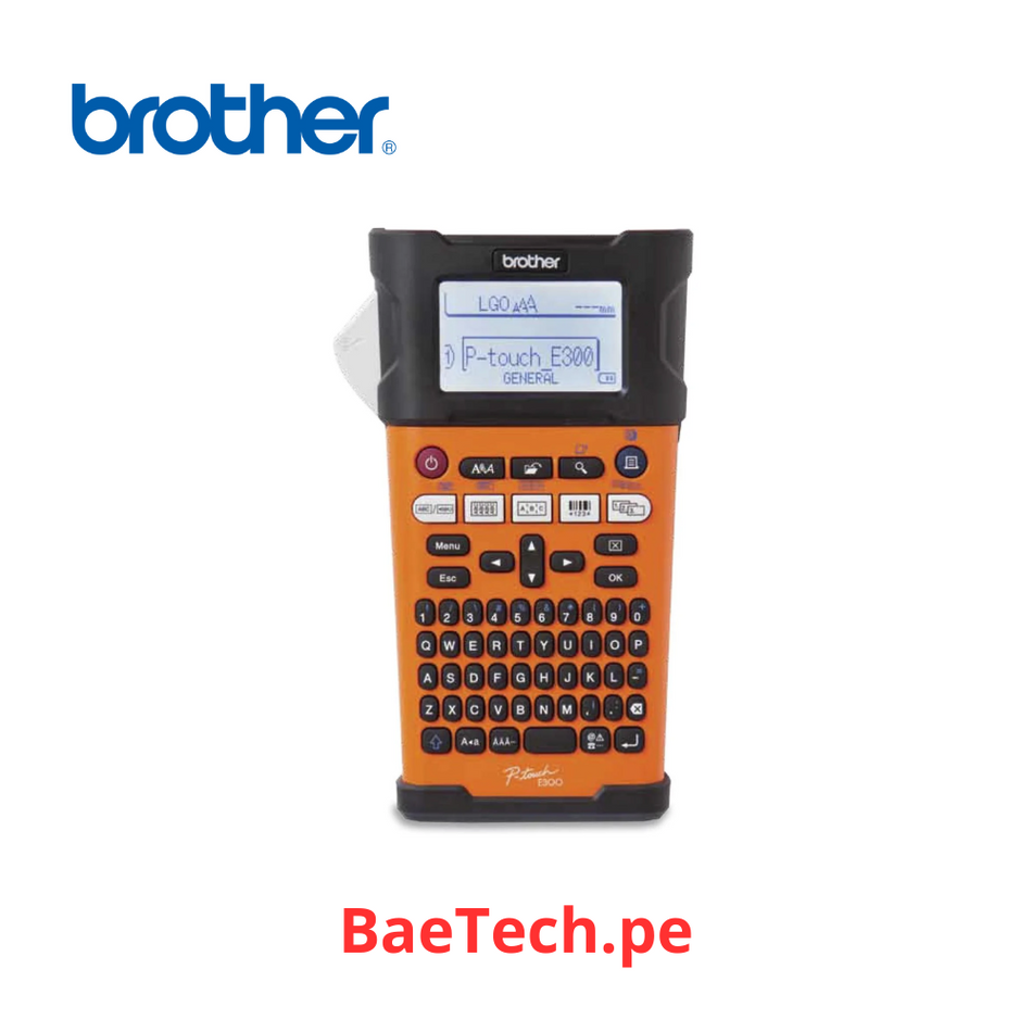 Impresora Rotuladora industrial portatil BROTHER PTE300VP. Para etiquetas de cableado