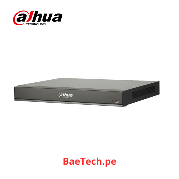 DAHUA Grabador NVR 4K 16CH(16MP)POE 320Mbps 2HDD(8TB) WIZMIND - DHI-NVR5216-16P-I