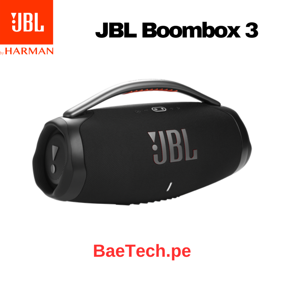 PARLANTE BLUETOOTH JBL BOOMBOX 3, RESISTENTE AL AGUA IP67, HASTA 24 HORAS DE REPRODUCCIÓN
