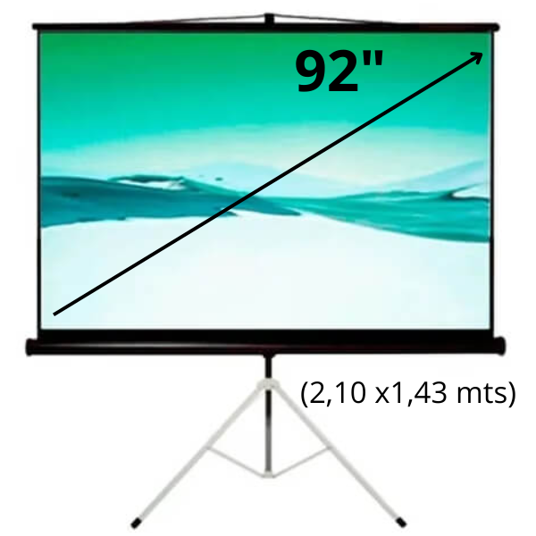 Ecran Klip Xtreme de Tripode - 2.10 m x 1.43 m/92" Diagonal (KPS-113)