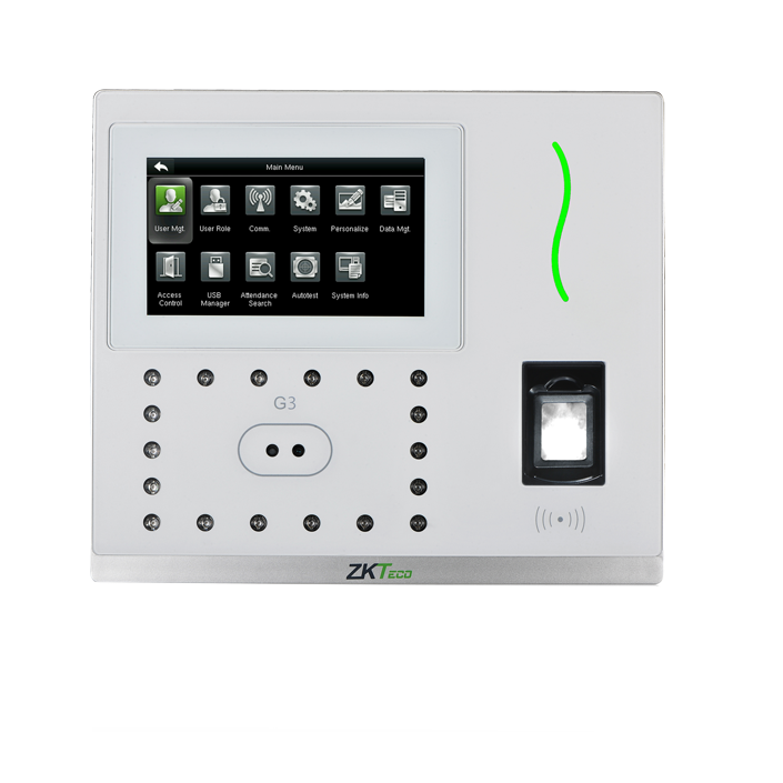 ZKTECO G3-ID-POE - TERMINAL MULTI-BIOMETRICA FACIAL, HUELLA Y TARJETA 5MIL USUARIOS| POE