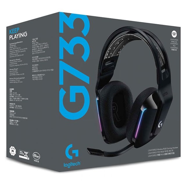 AUDIFONO C/MICROF. LOGITECH G733 VELOCIDAD DE LUZ NEGRO (981-000863)