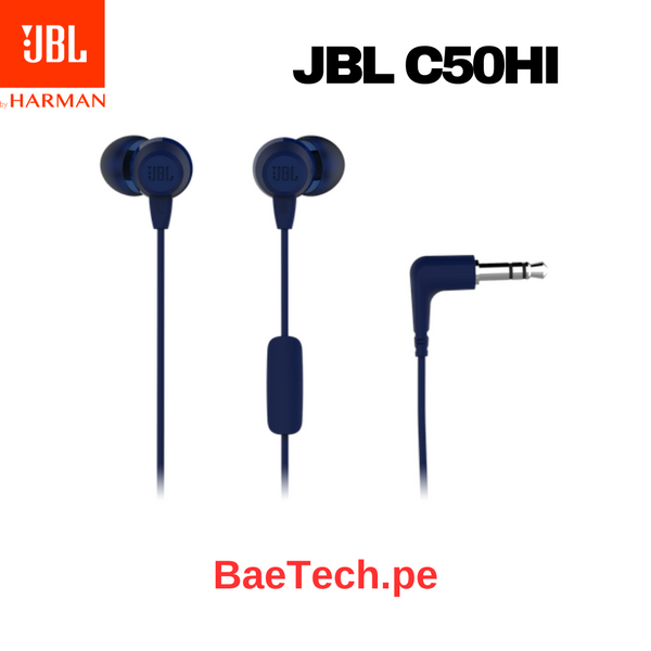 AUDIFONO JLB C50HI IN-EAR CON MICROFONO- JBLC50HIBLU - AZUL