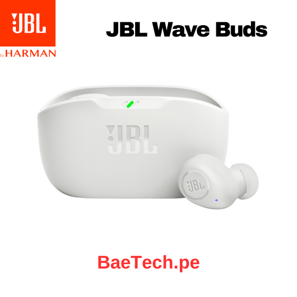 Audífonos Inalámbricos True Wireless Jbl Wave Buds - Blanco