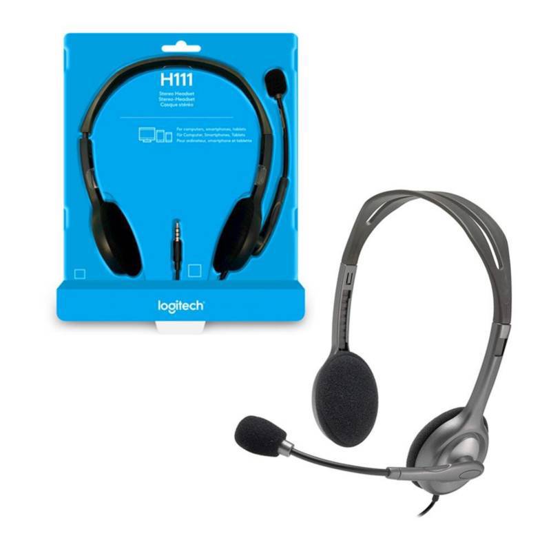 AUDIFONO C/MICROF. LOGITECH H111 PLATA (981-000612)