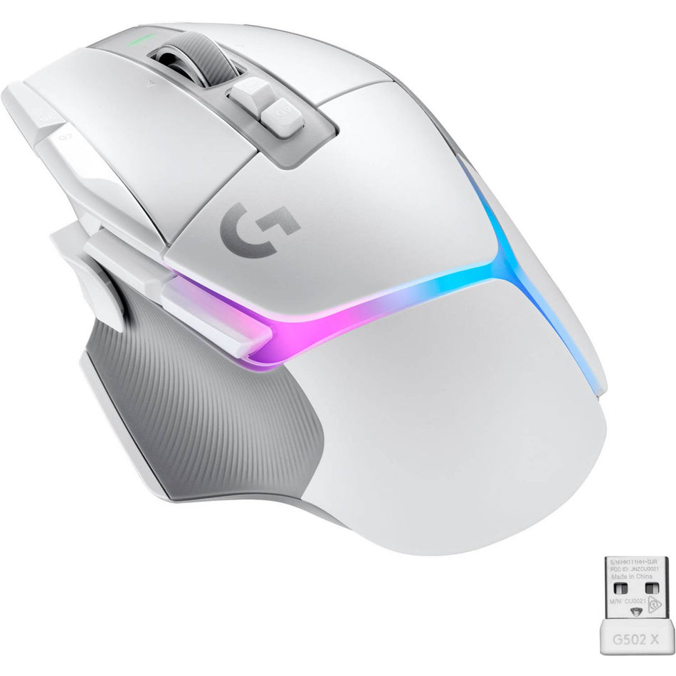 MOUSE GAMING INALÁMBRICO LOGITECH G502 X PLUS LIGHTSPEED 25K DPI LIGHTSYNC RGB BLANCO (910-006169)