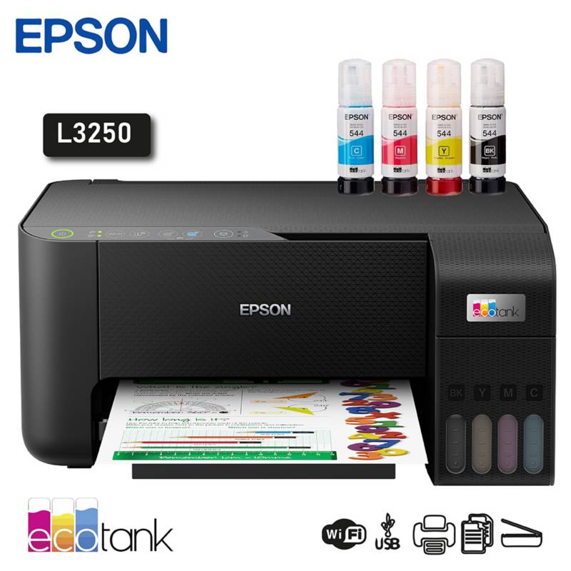 Impresora Multifuncional de tinta Epson L3250, USB de alta velocidad (compatible con USB 2.0)