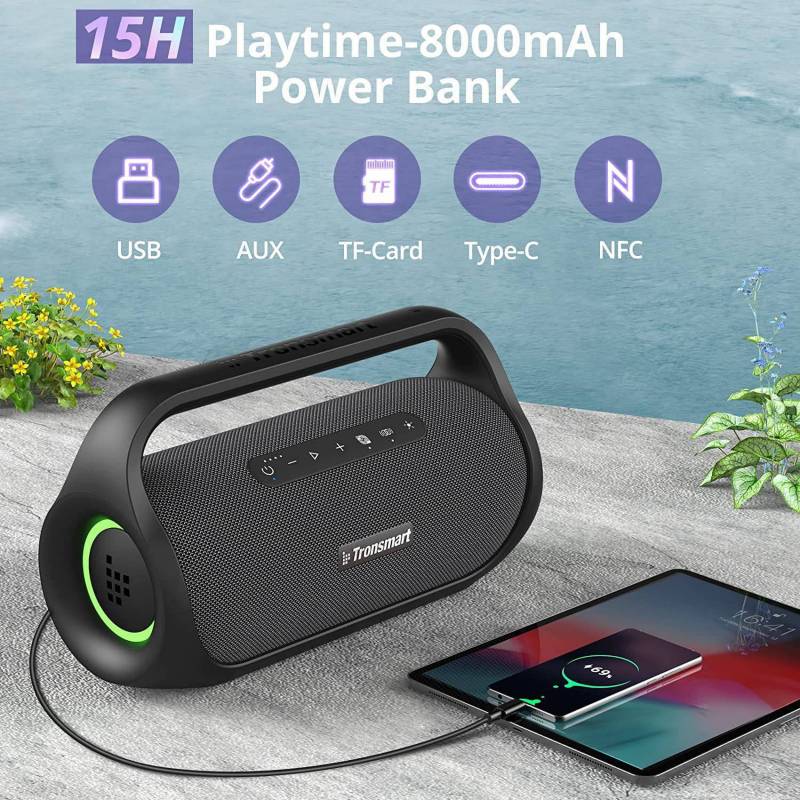 PARLANTE BLUETOOTH TRONSMART BANG MINI 50W RGB IPX6