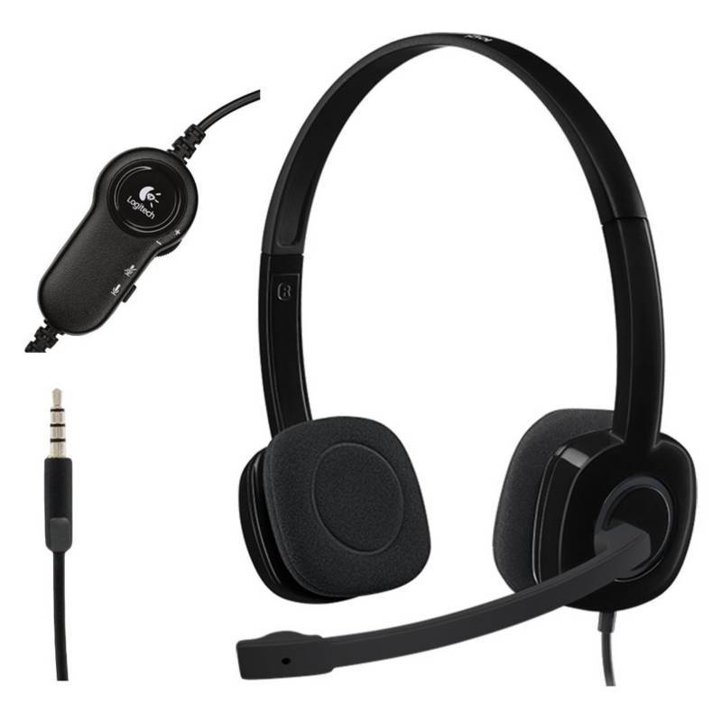 LOGITECH H151  AUDIFONO CON MICROFONO ESTEREO NEGRO 981-000587