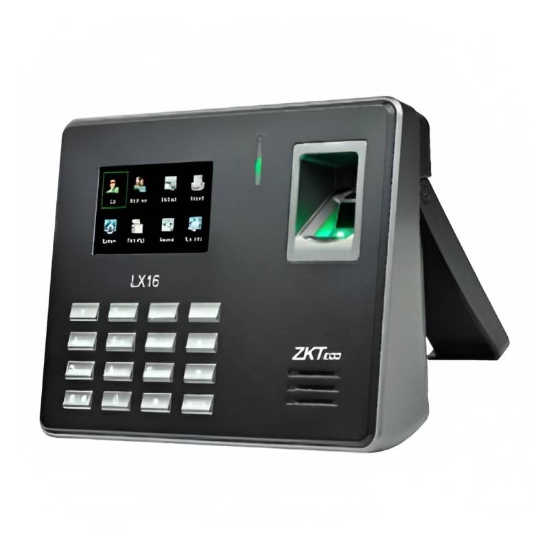 ZKTECO LX16 Reloj Biométrico para control de asistencia por huella reportes en Excel 500 Usuarios, 50000 eventos, USB