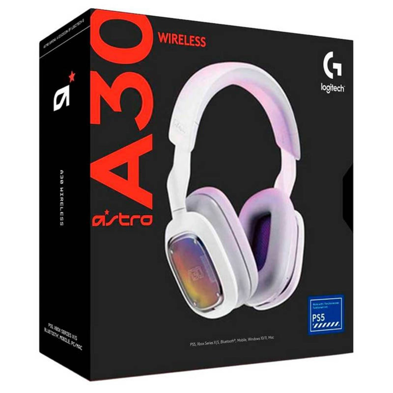 AUDIFONO C/MICROF. ASTRO A30 WIRELESS FOR PC/MAC/XB BLANCO